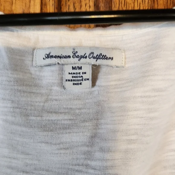 American Eagle Outfitters Cream Embroidered Overlay Tank Size M - Picture 2 of 9